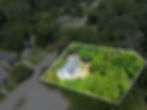 Aerial view of a house property for Atlanta real estate photography.