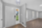 Atlanta real estate photography of modern gray entryway
