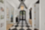 Atlanta real estate photography of foyer with checkered floor