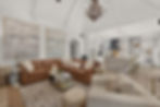 Atlanta real estate photography of a modern open-plan living room
