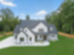 Modern white farmhouse, Atlanta real estate photography