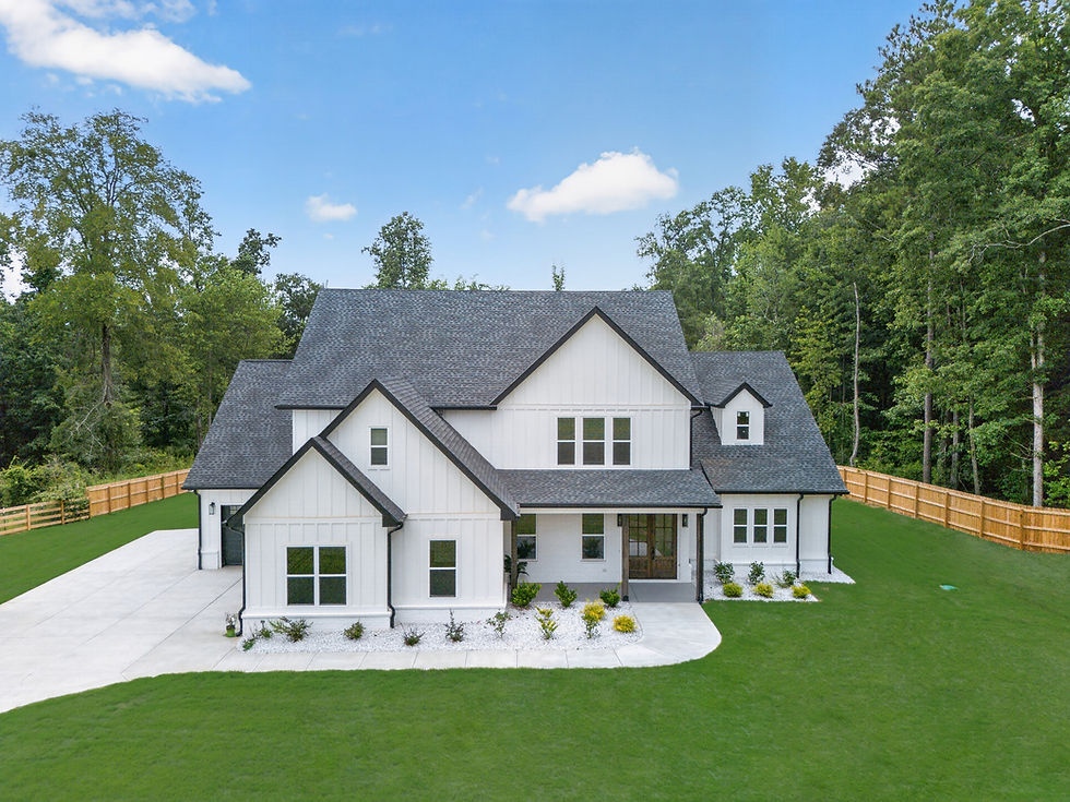 Modern white farmhouse real estate photography Atlanta