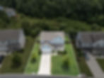 Aerial view of Atlanta real estate photography for a home