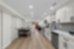 Modern kitchen and dining area by Atlanta real estate photography.