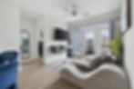 Bright modern living room real estate photography in Atlanta