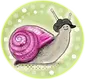 Snail Logo for Admin To The Arts by Ruthi Bailey at Baileytales Art