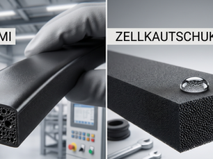 Moosgummi vs. Zellkautschuk: Der ultimative Praxis-Vergleich für die Dichtungstechnik