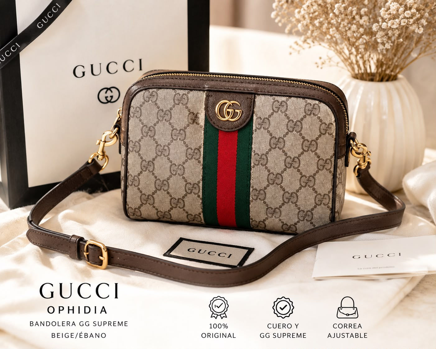 BANDOLERA GUCCI OPHIDIA GG SUPREME