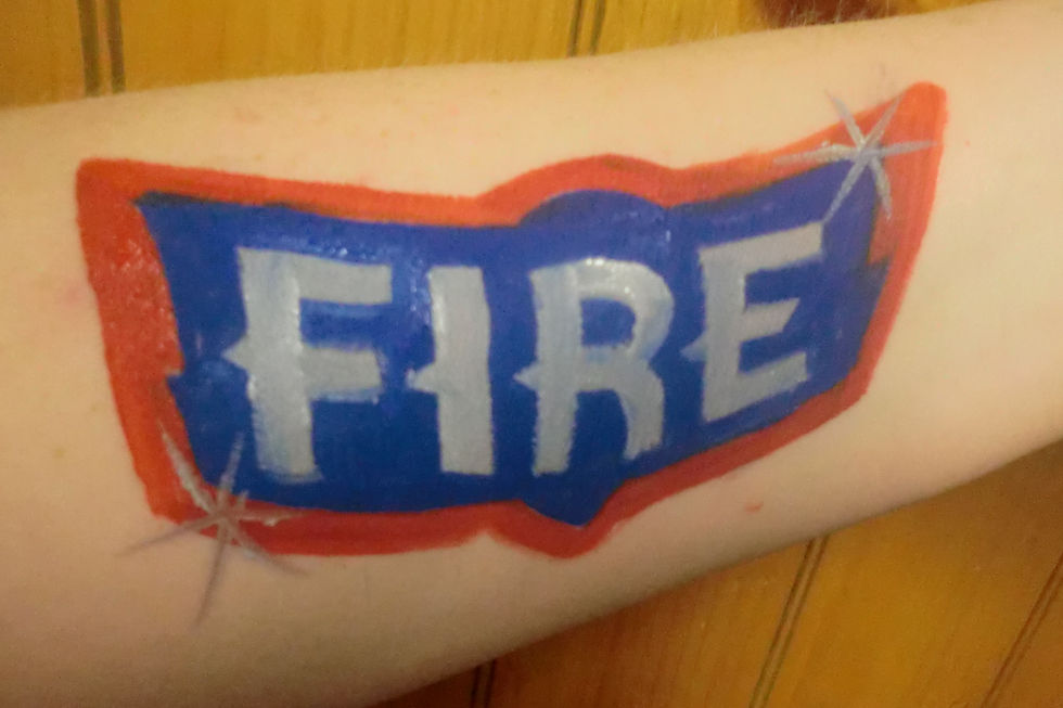 Arm Chicago Fire logo with FIRE