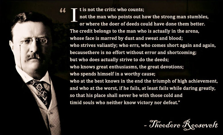 Let us not harbor in the wake of inaction; let us take risks and celebrate our efforts.