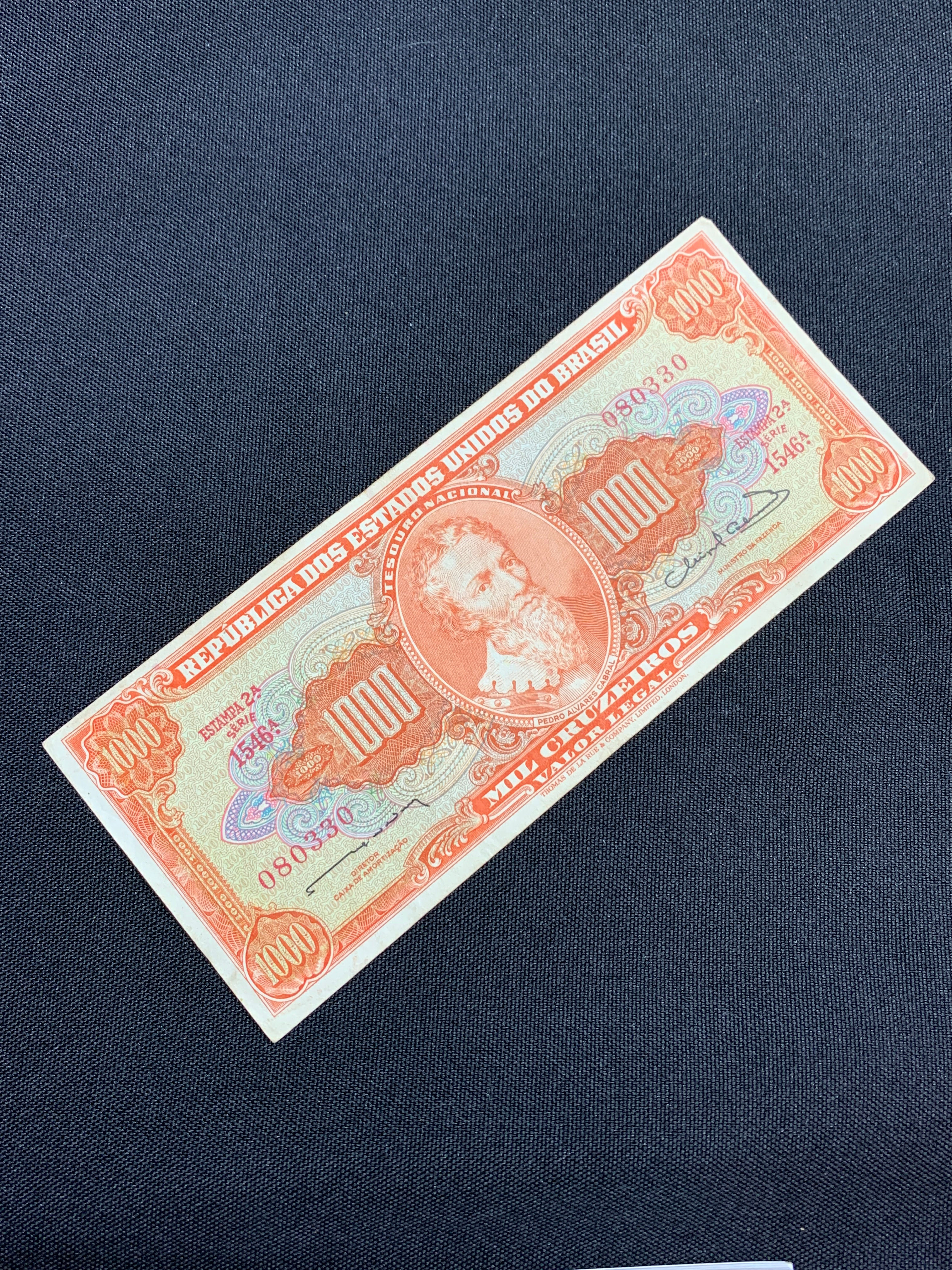 1 cédula de 1000 cruzeiros 1963 C106 MBC/SOB - Brasil