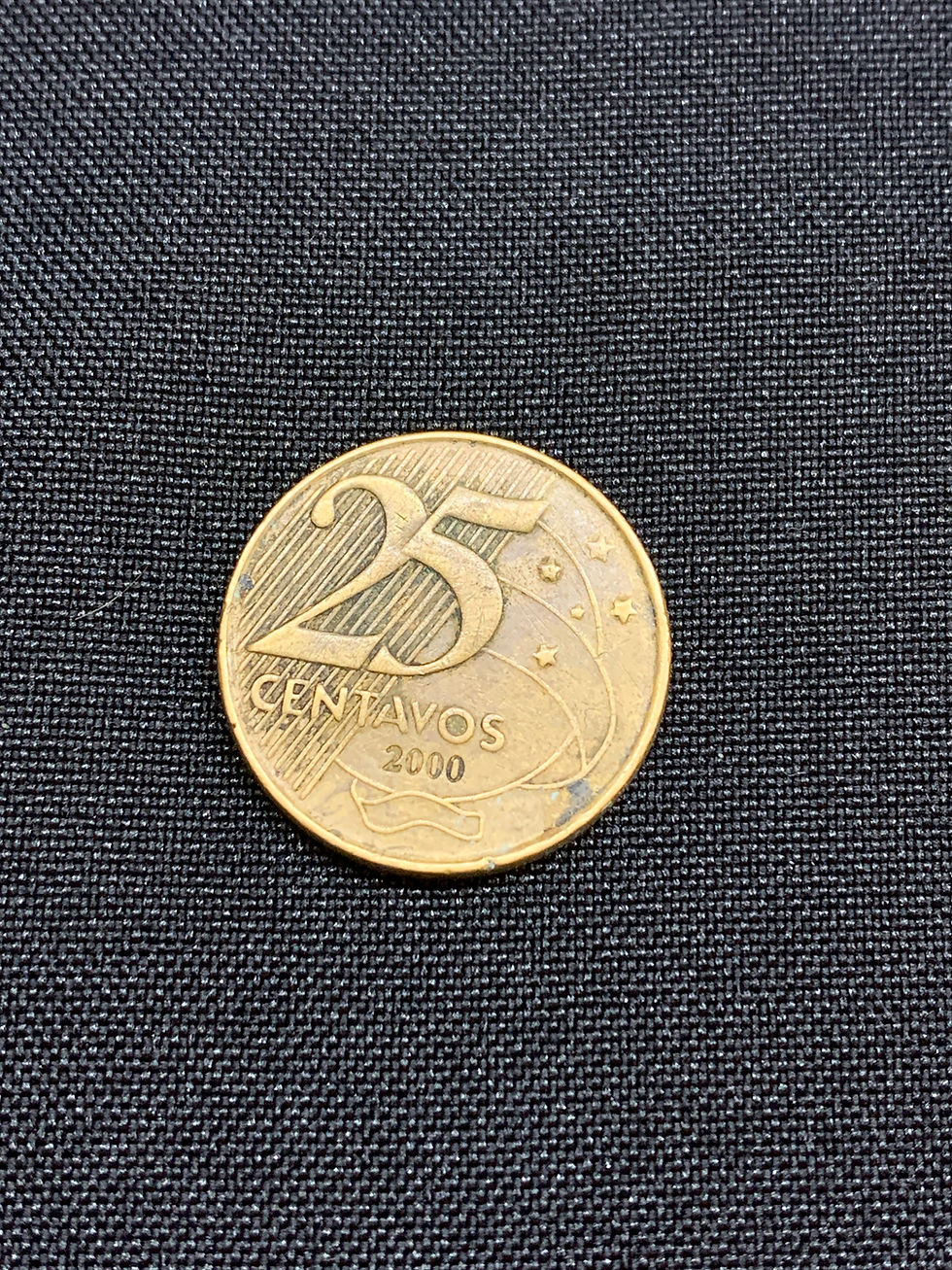 Miniatura: 1 moeda de 25 centavos 2000 - Brasil - (MBC)