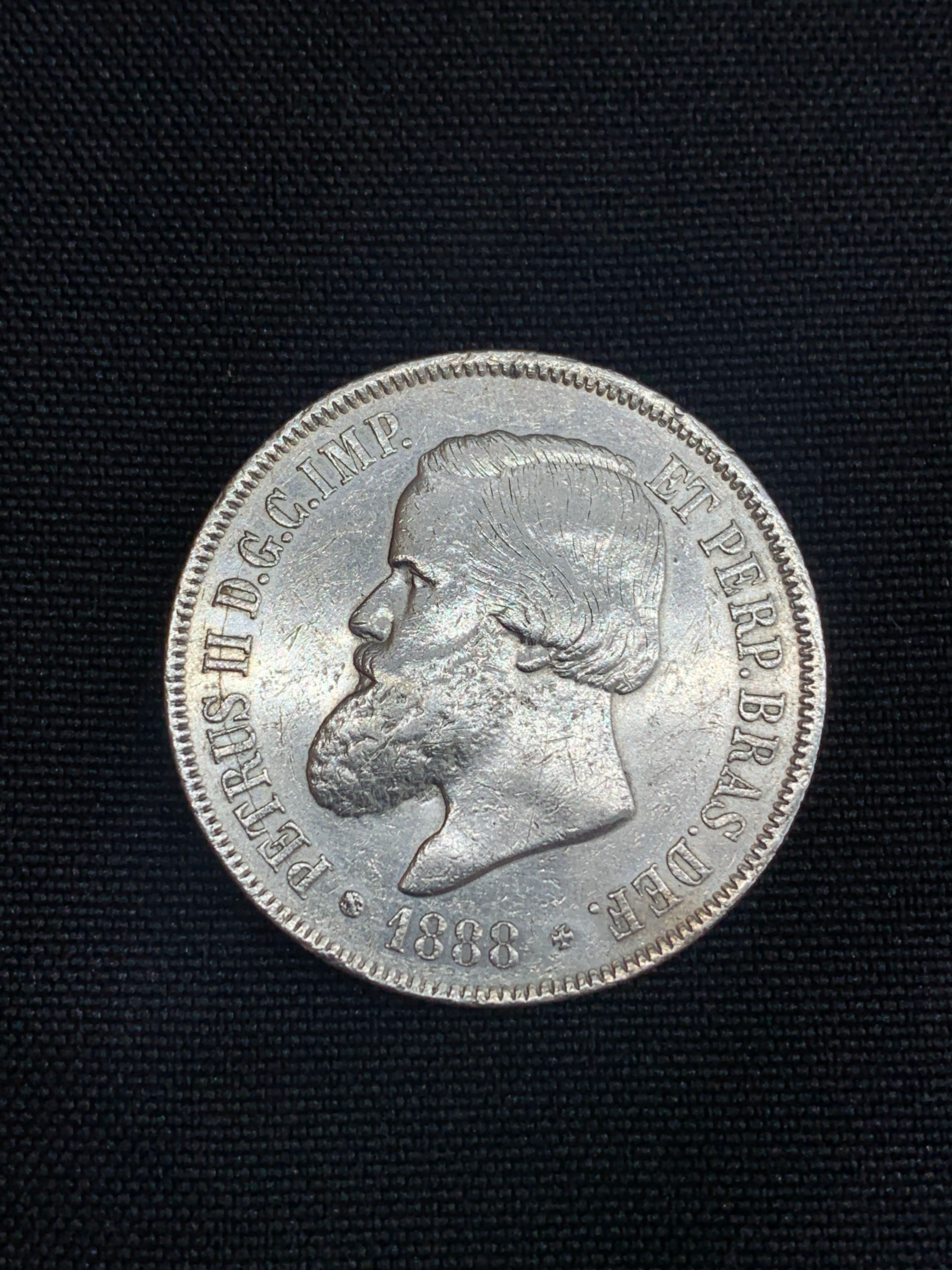 1 moeda de 2000 Réis - 1888 - Prata - P658 -  Brasil (cod. 152-A)