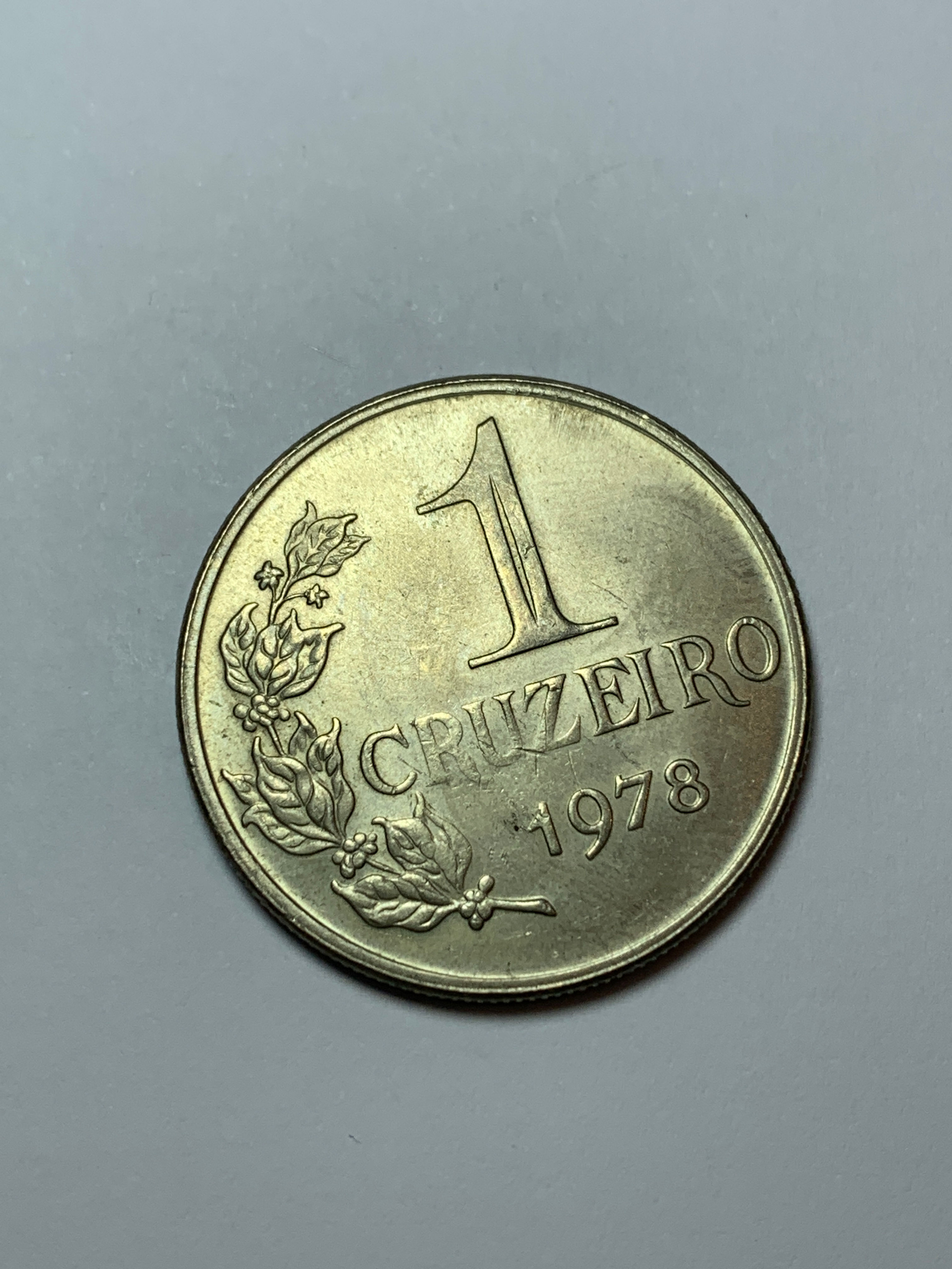 1 moeda de 1 cruzeiro - 1978 - Brasil (linda peça) SOB/FC+