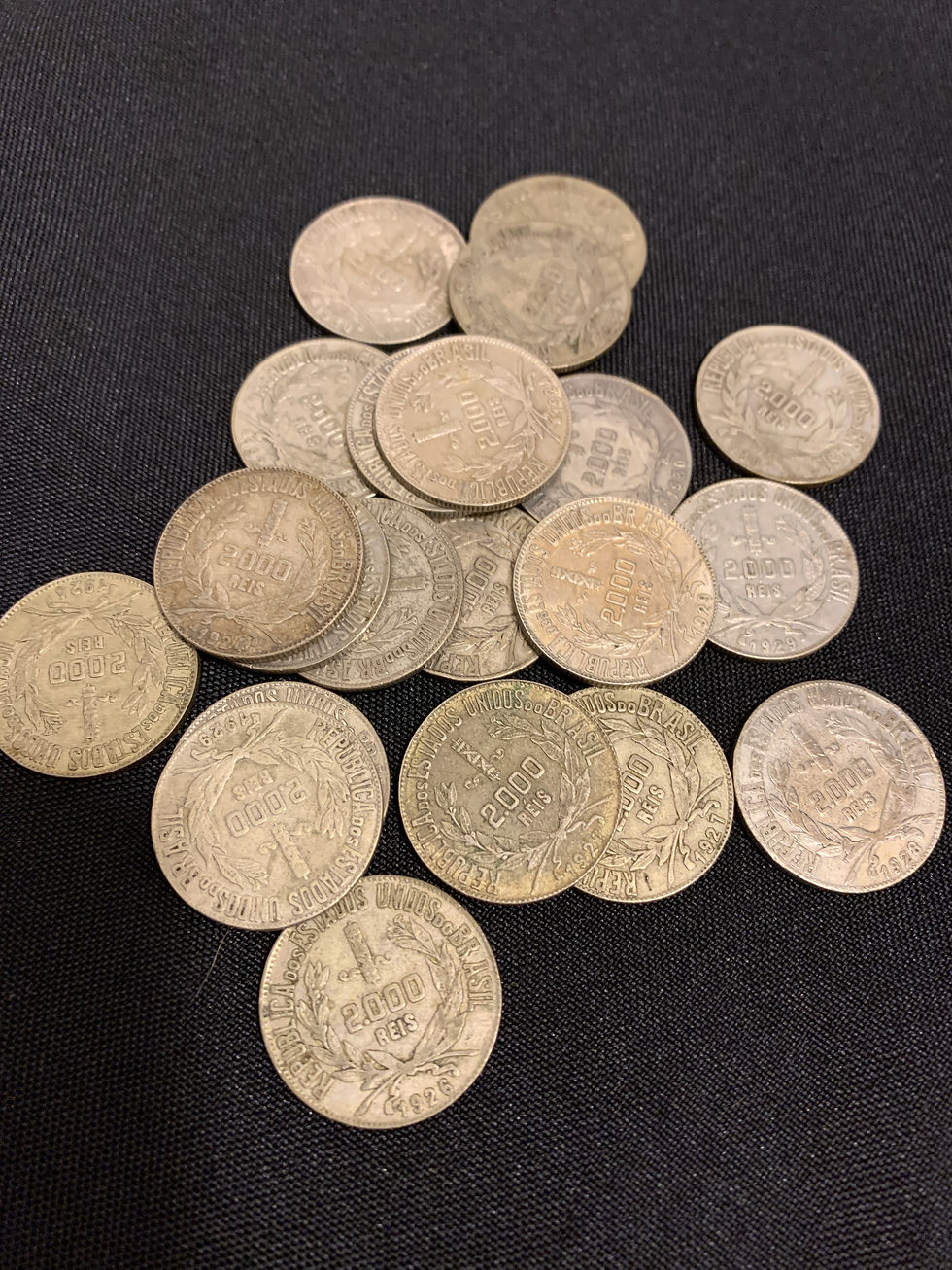 Miniatura: 1 moeda 2000 réis - ano 1931 (prata)