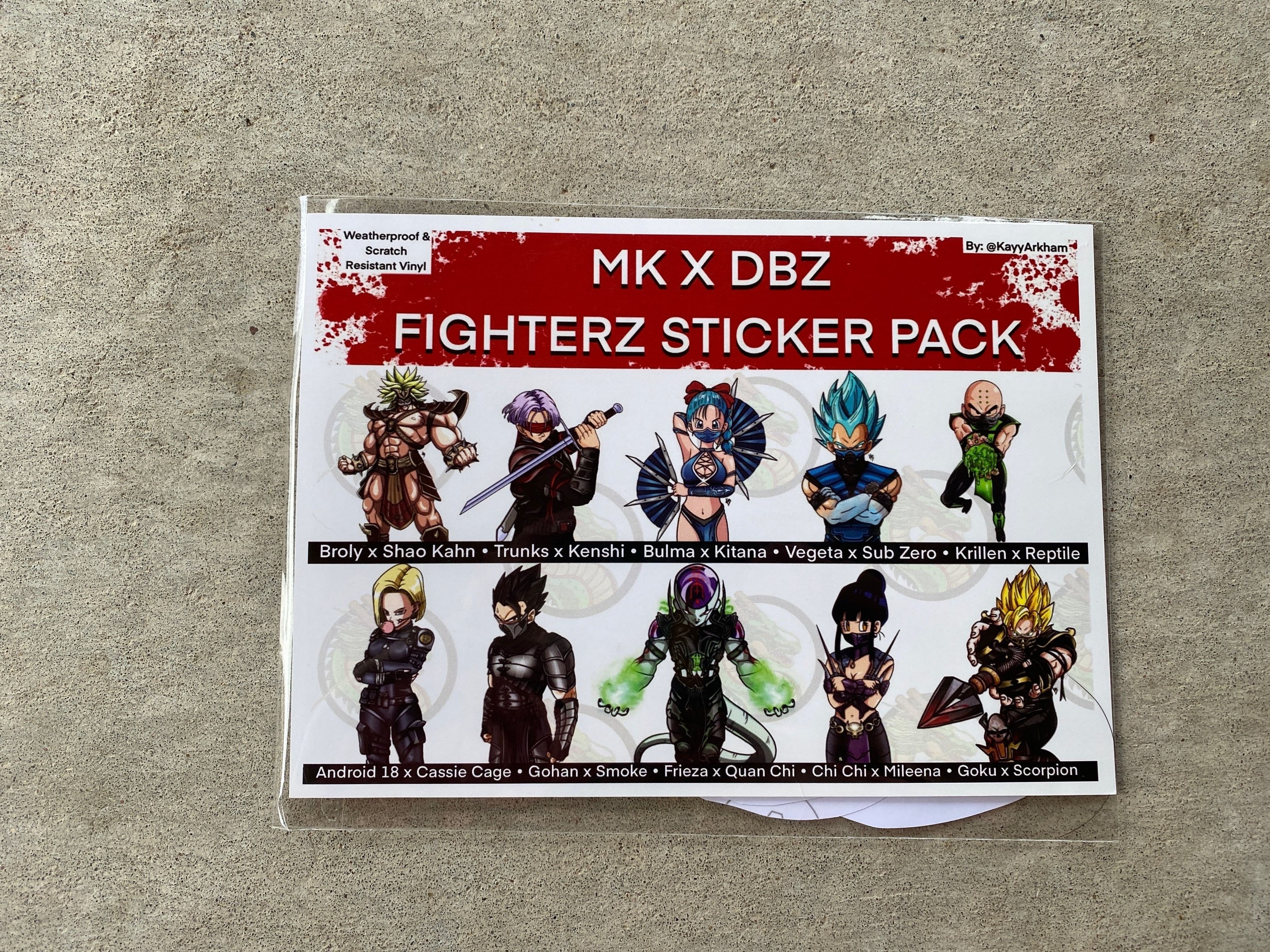 DBZ FIGHTERZ sticker pack