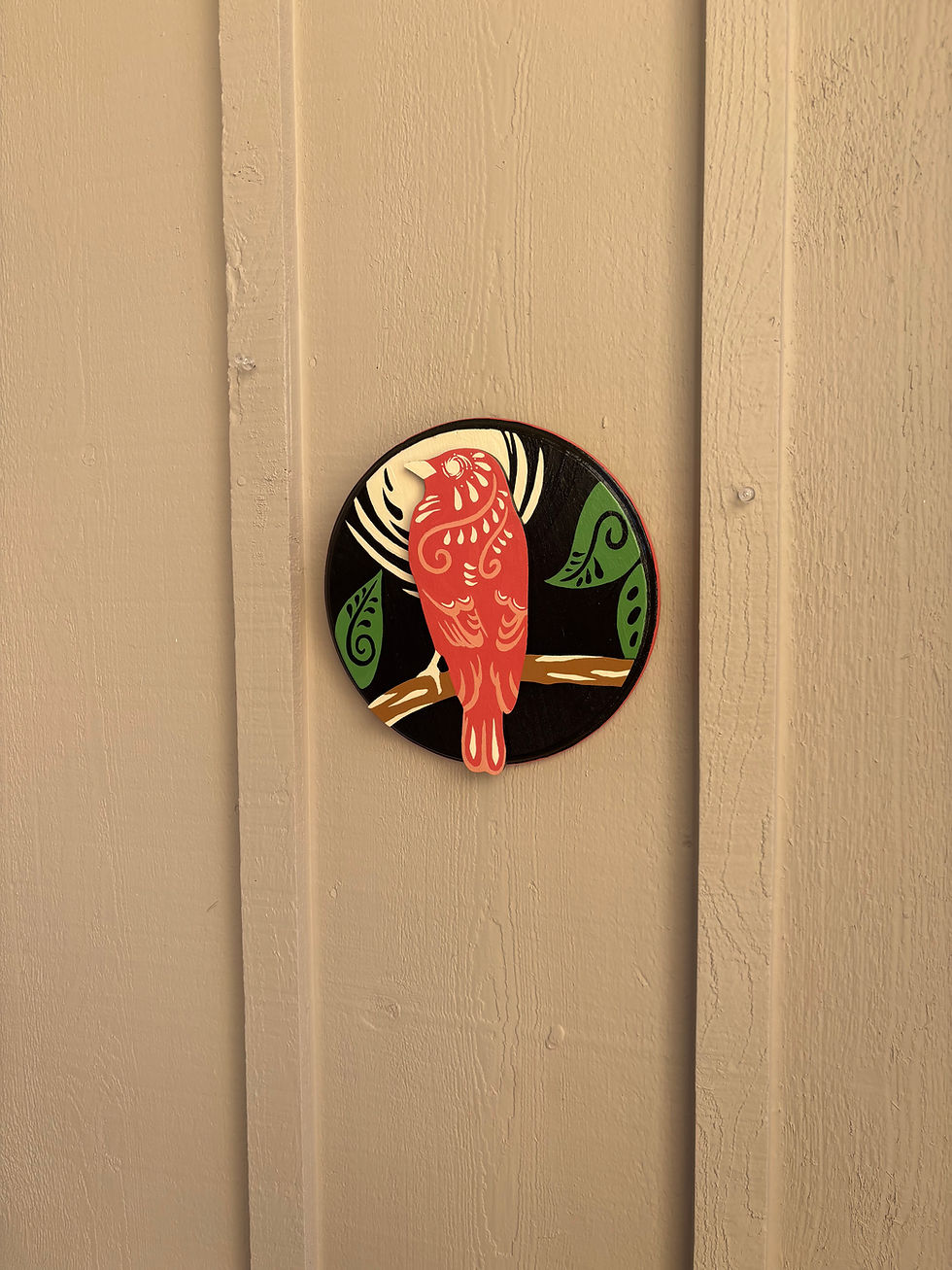 Thumbnail: Buenos Dias bird painting 