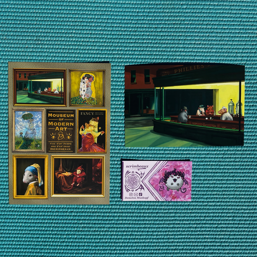 Thumbnail: Rat Pack - Mouseum of Modern Art, Mini Print Set