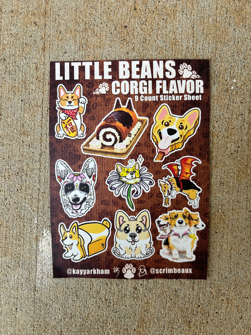 Thumbnail: Little Beans Corgi flavor sticker SHEET!