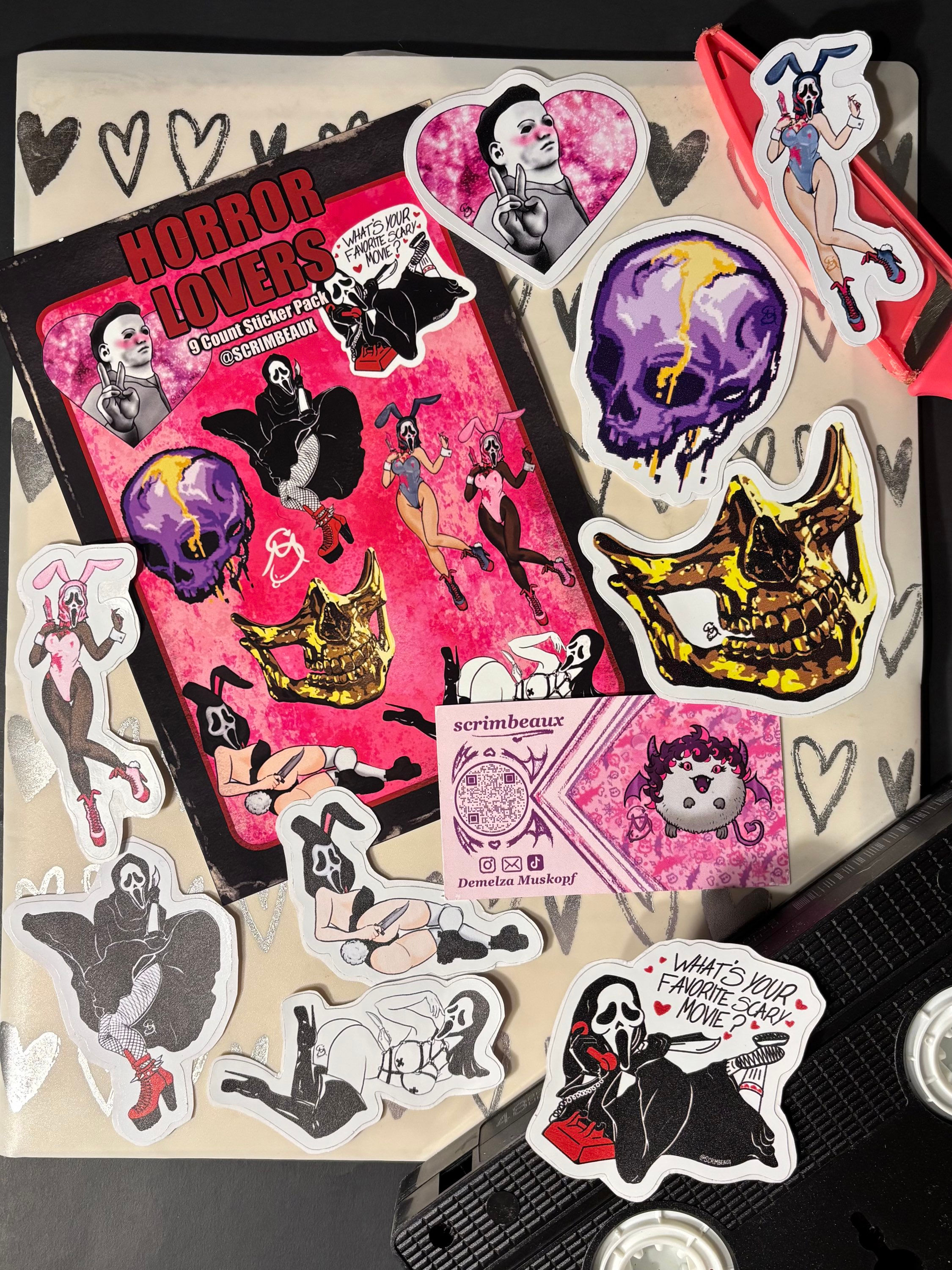 Horror Lovers sticker pack