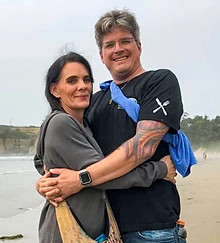 owner randall kuna and girlfriend on lake michigan