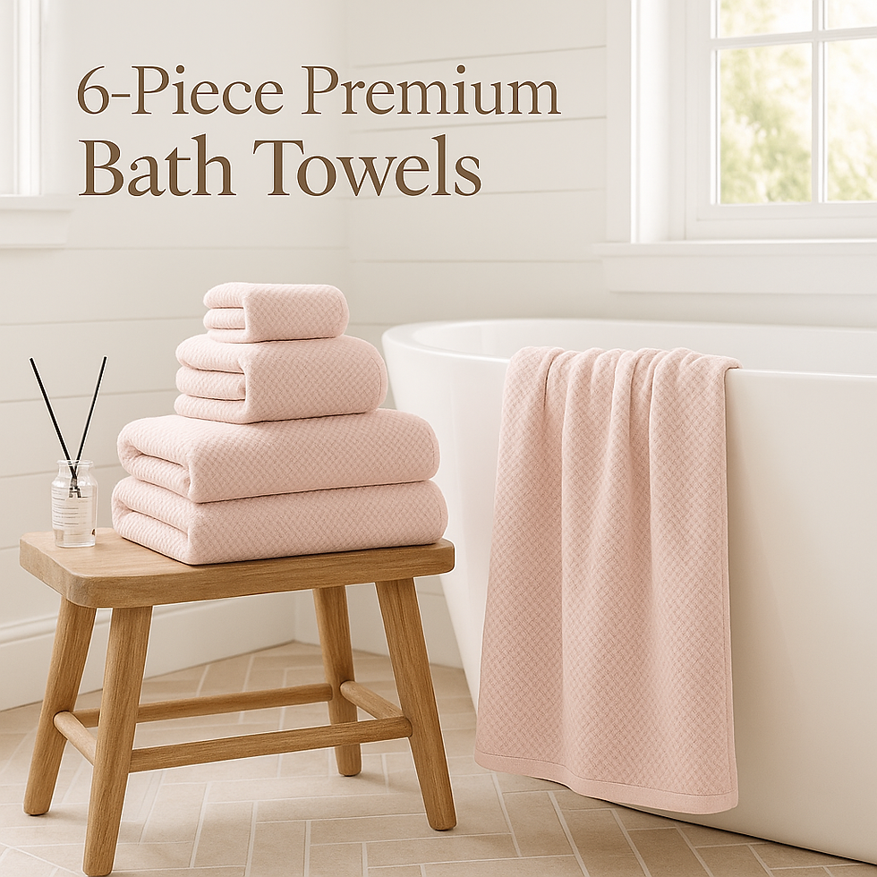 REDKISS 6-Piece Premium Bath Towels