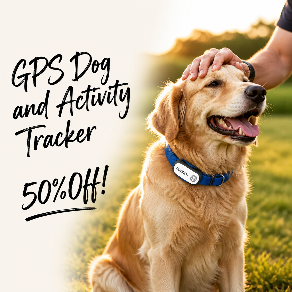AI GPS Dog Tracker, Virtual Fence & AI Health Monitor, Waterproof