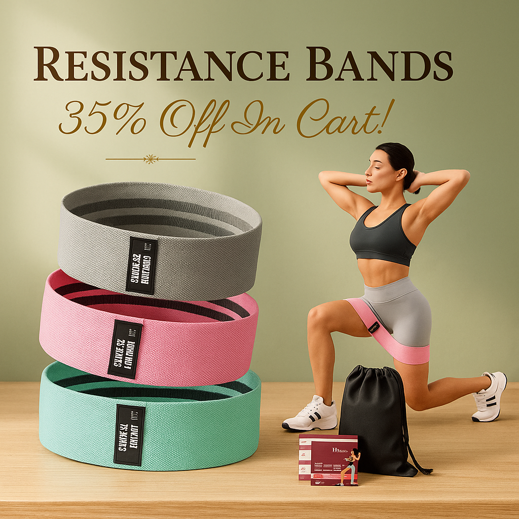 Fabric Resistance Bands for Working Out with Exercise Guide, 3 Levels Hip & Glute Bands Set for Legs, Squats, Yoga, Fitness & Physical Therapy for Women and Men (Morandi - Green, Purple, Pink)