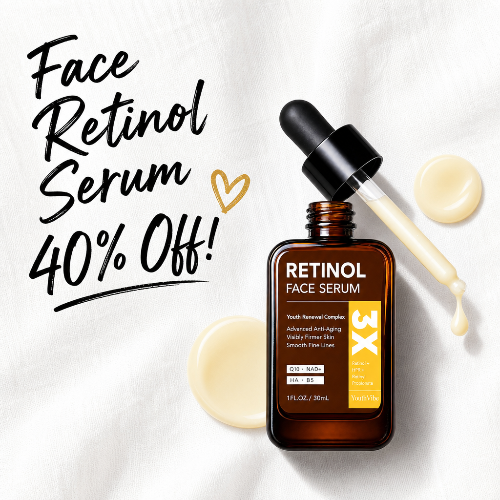 Retinol Serum for Face, Anti Aging & Anti Wrinkle resurfacing retinol serum