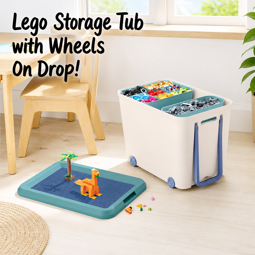 Lego Storage Tub with Wheels