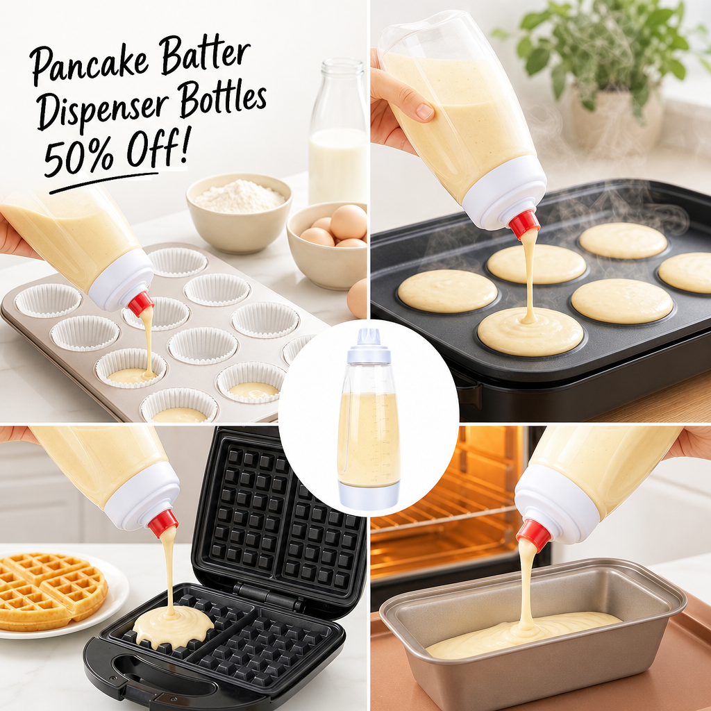 Pancake Batter Dispenser Bottles