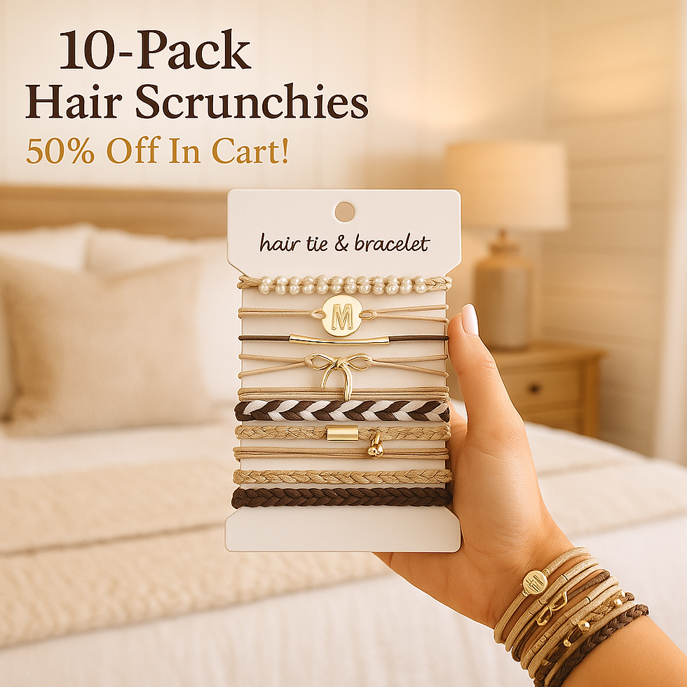 10-Pack Hair Scrunchies
