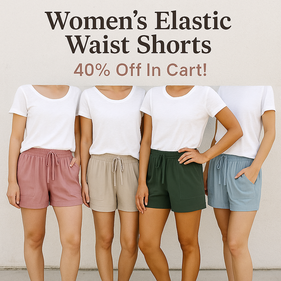 Women's Elastic Waist Shorts