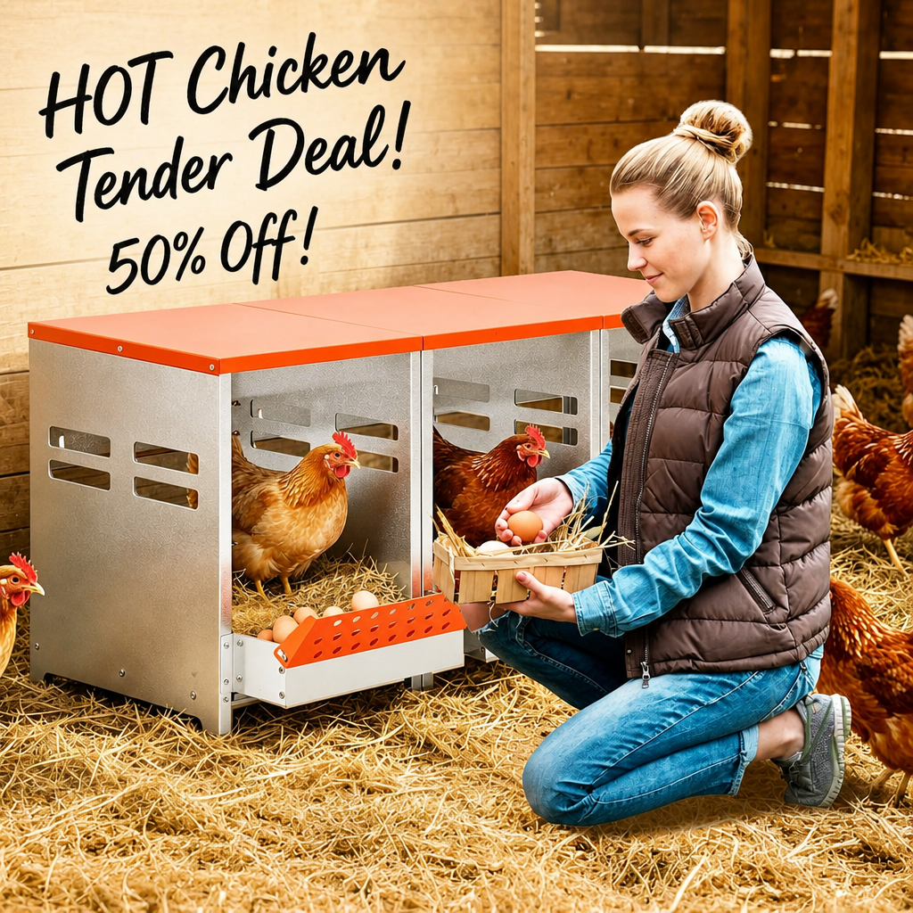 AOTECC Chicken Nesting Boxes 3 Compartments, Metal Chicken Laying Box with Roll Away Egg Collection, Laying Box for Hens Chicken Coop, Versatile Wall Mount or Free Standing, Combined or Individual