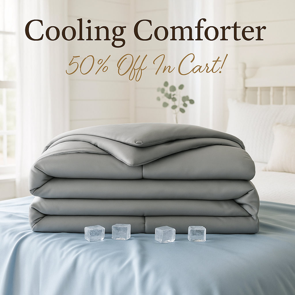 THX9ZRNM Cooling Comforter, 100% Viscose Derived from Bamboo_Shell, Ultra Soft Breathable Blanket for Hot Sleepers, Lightweight & Moisture-Wicking Duvet Insert (Grey,King)