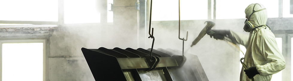 Thermolaquage d'une pièce en métal