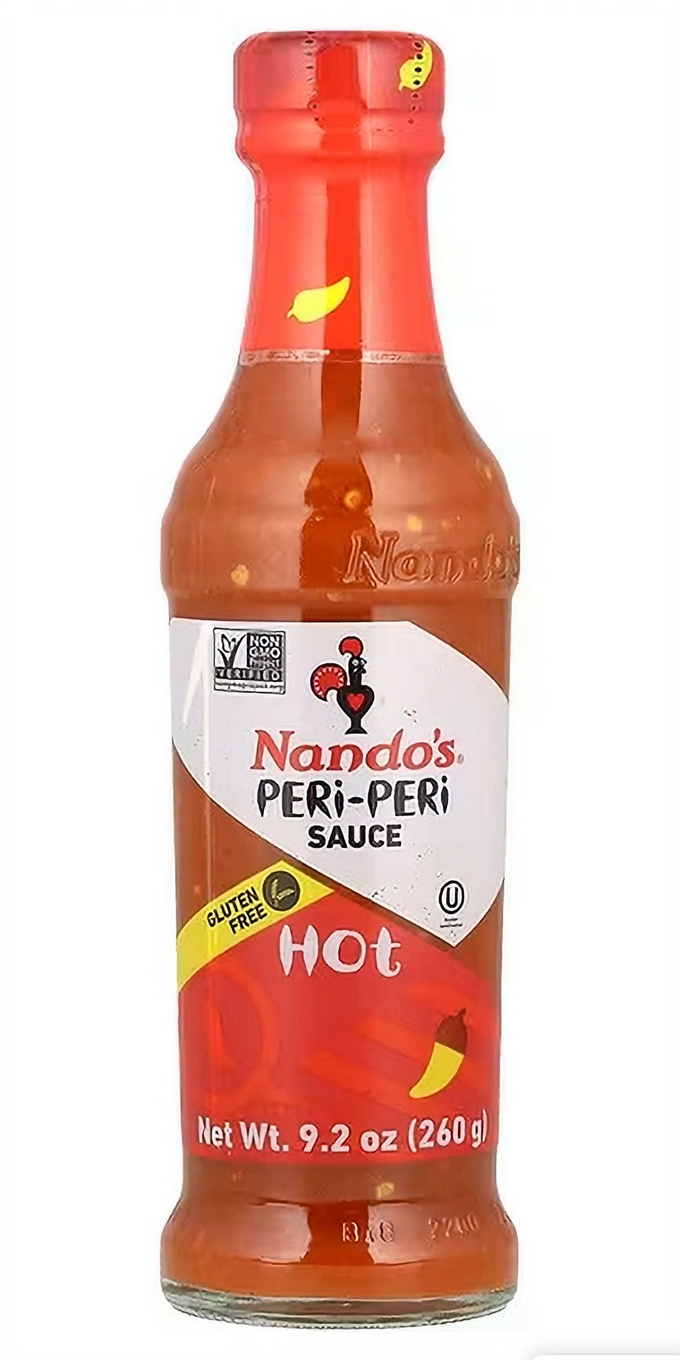 Nando’s Hot PERi-PERi sauce bottle front