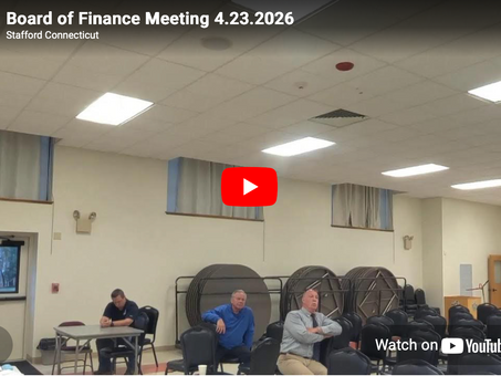 A screenshot from the Board of Finance meeting April 23, 2024