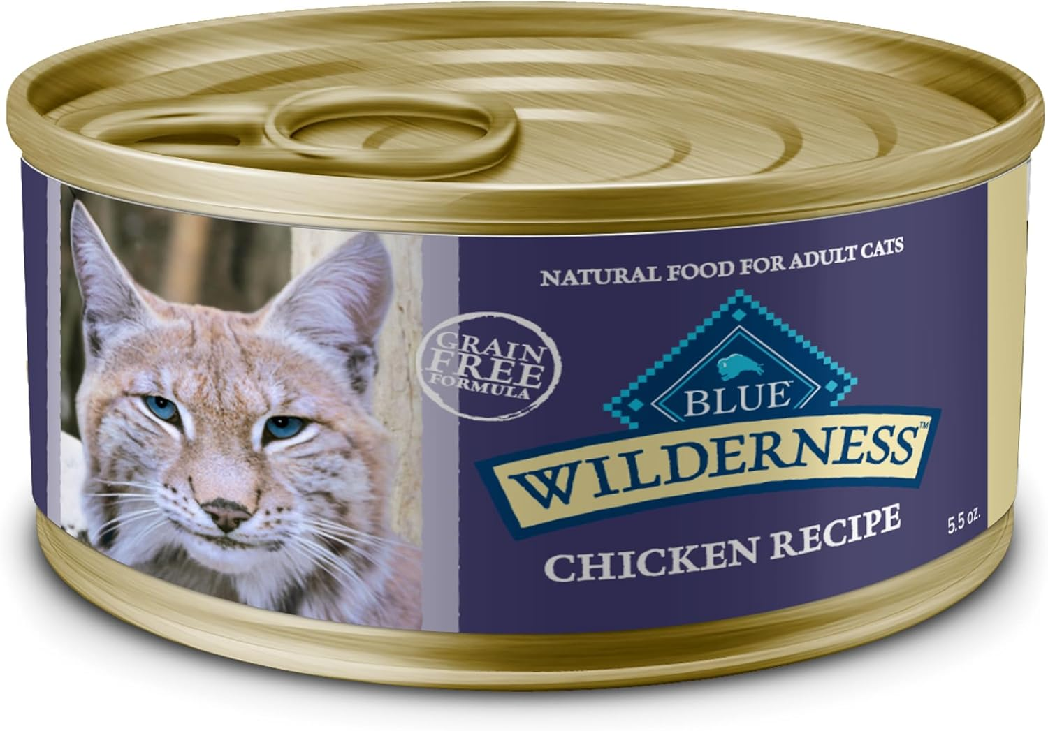 Blue Buffalo Wilderness Grain-Free Wet Cat Food - Chicken Paté 24pk 5.5oz