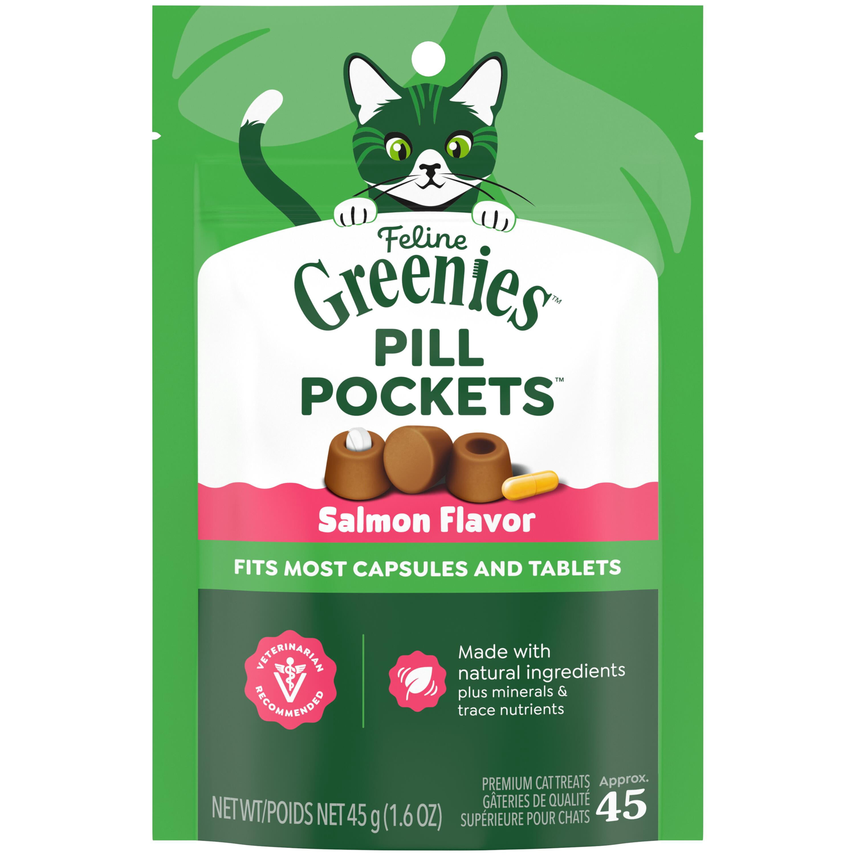 Greenies Pill Pockets Salmon Flavor | Stress-Free Medication (45ct)