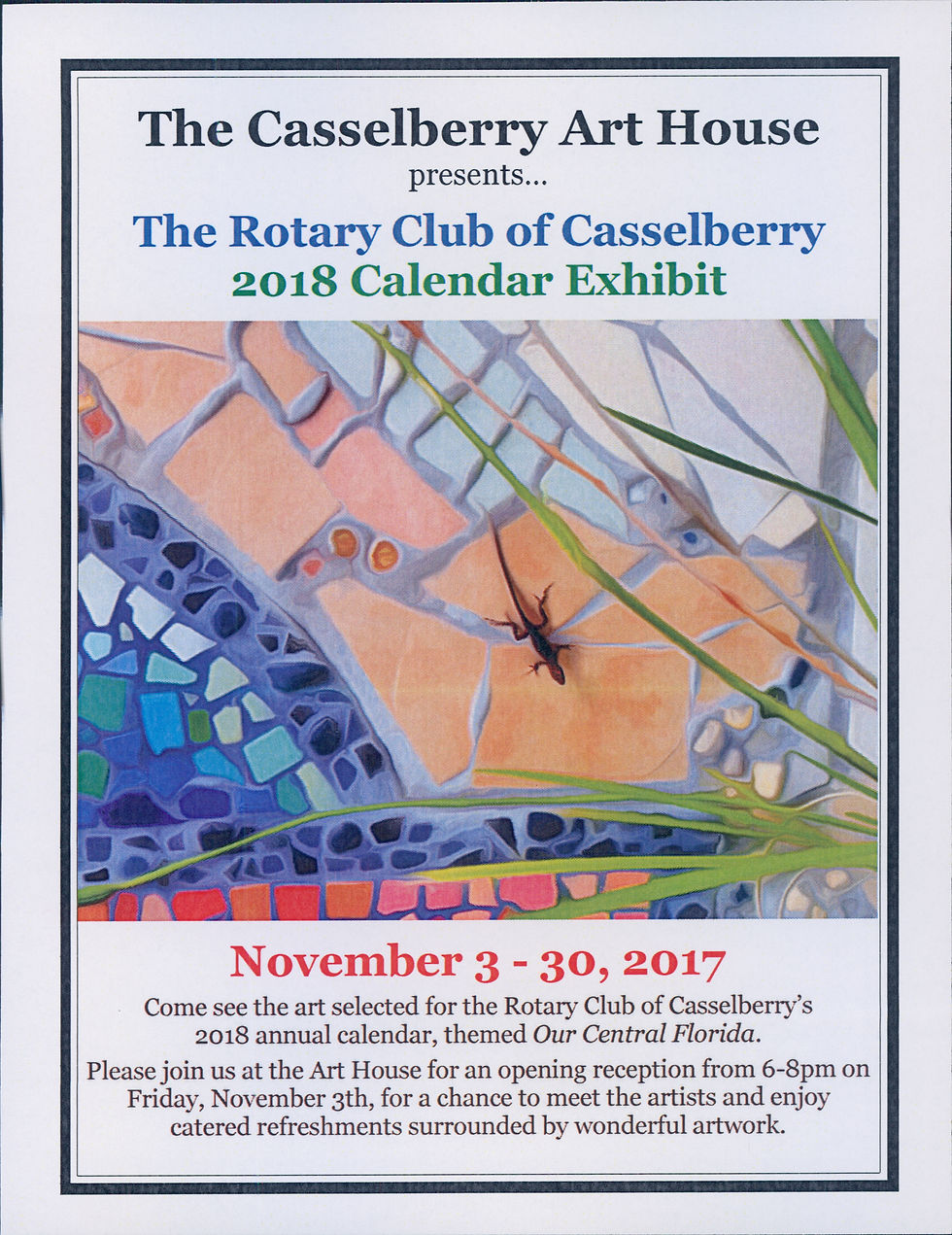 Rotary Club of Casselberry 2018 Calendar Exhibit