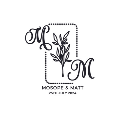 Wedding Monogram for Mosope & Matt