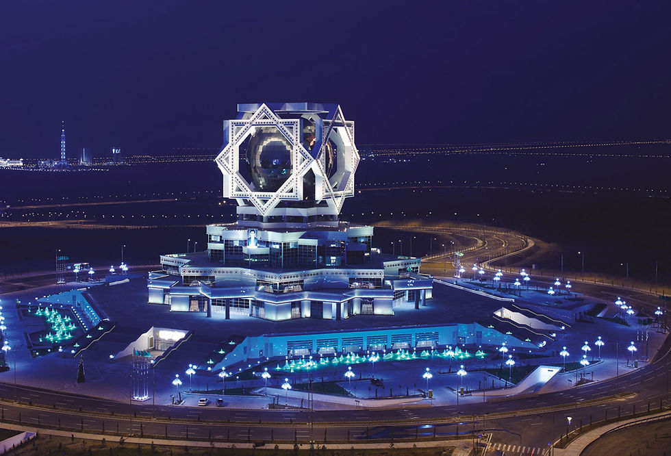 Дворец бракосочетаний «Багт кошги» («Дворец счастья», Bagt köşgi) в Ашхабаде. Фото Polimeks Insaat