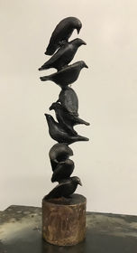 Martin Pöll, Rabentanz, Bronze, 35cm.jpeg