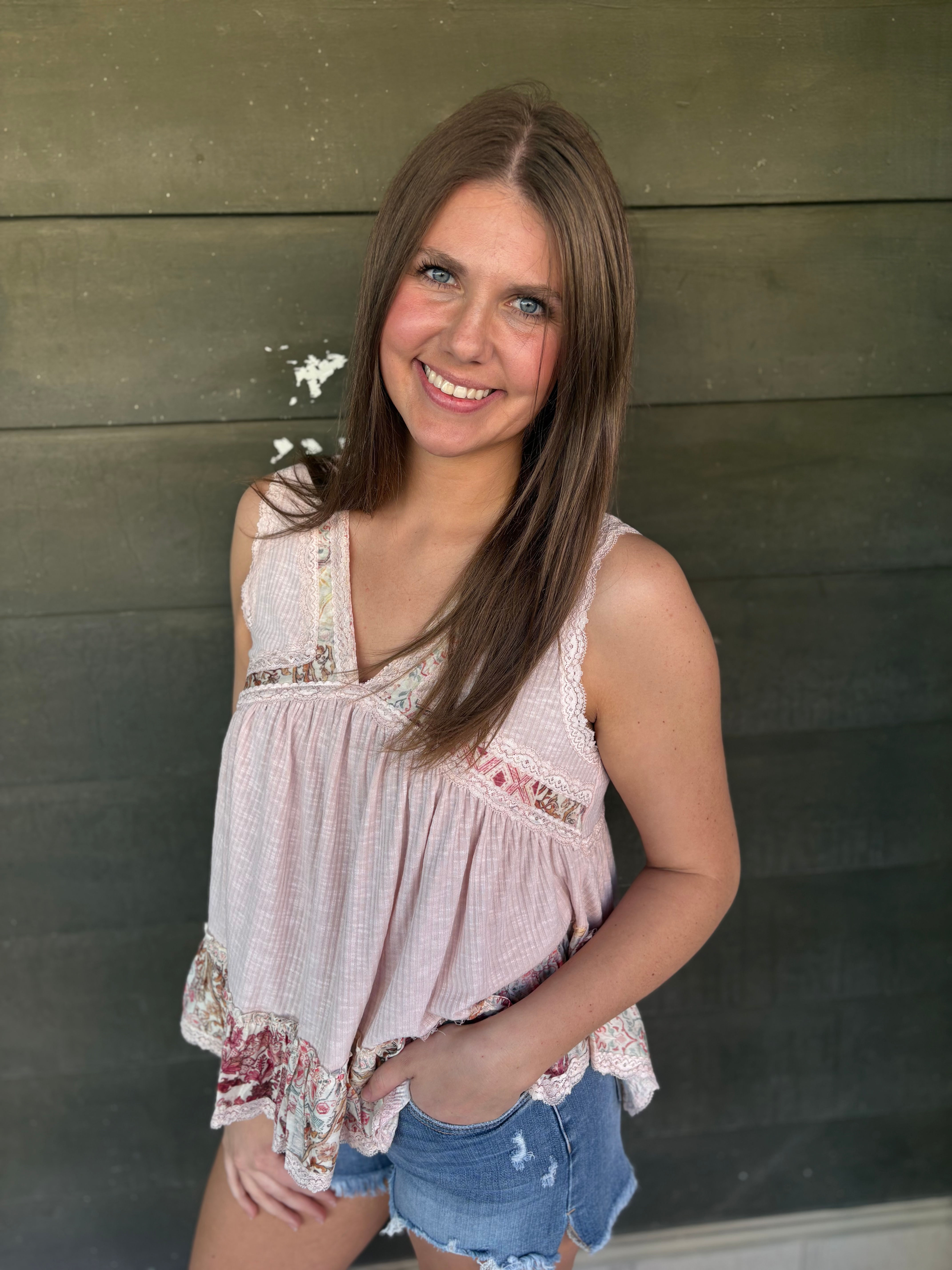 Pink Paisley Tank