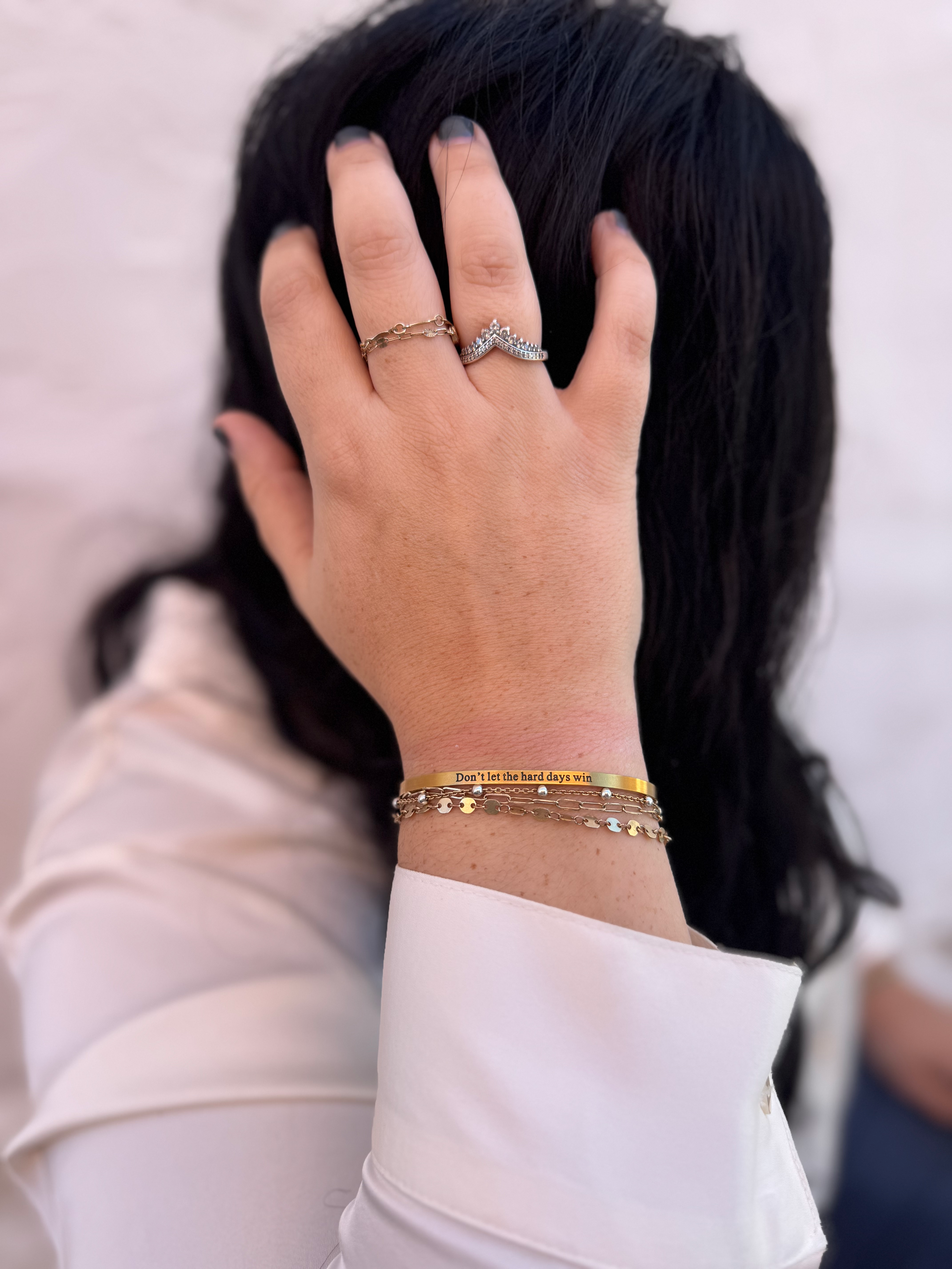 Bangle Bracelet with saying