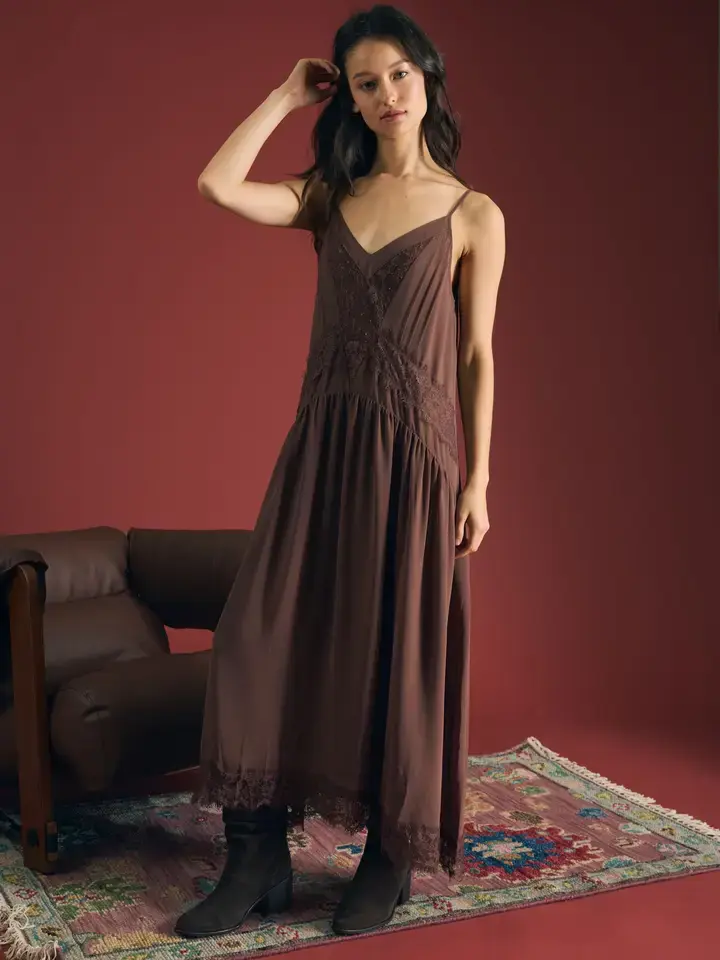 Sienna Lace Trim Dress