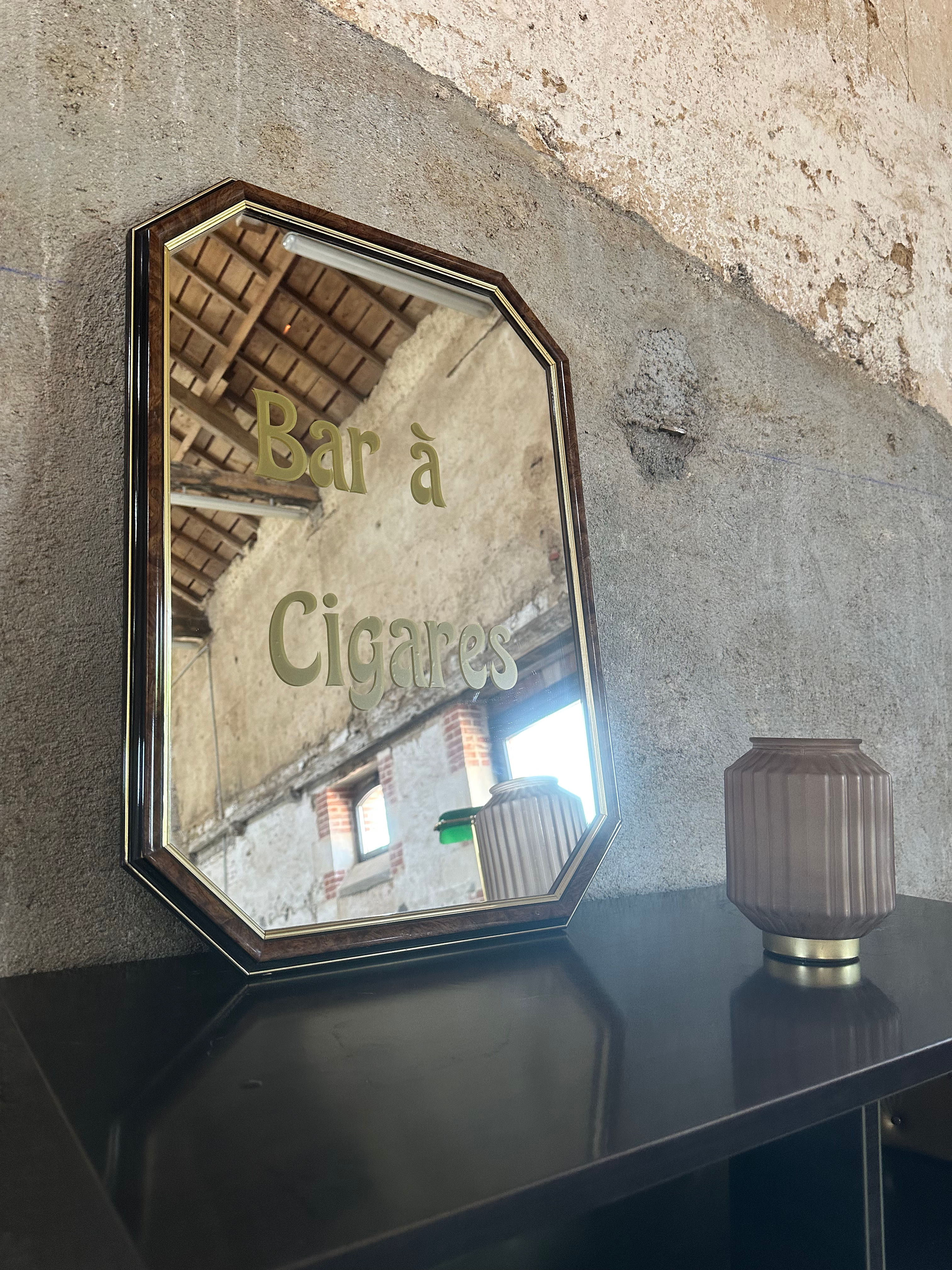 Miroir « Bar à Cigare »