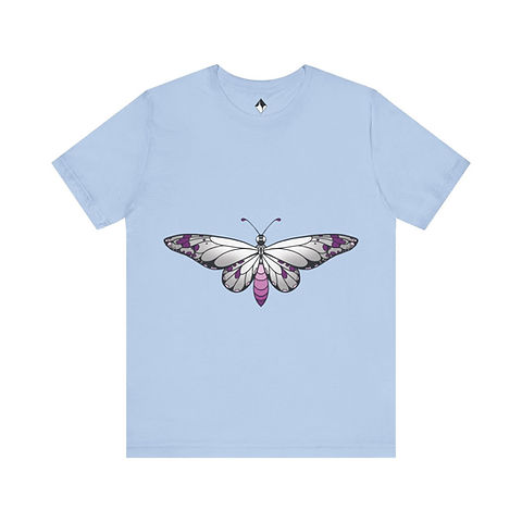 Asexual Butterfly Pride Bugs Short Sleeve Tee | Stonethetic