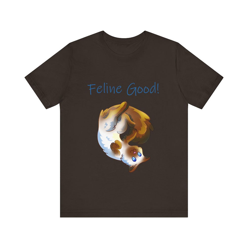 Thumbnail: Feline Good Unisex Jersey Short Sleeve Tee